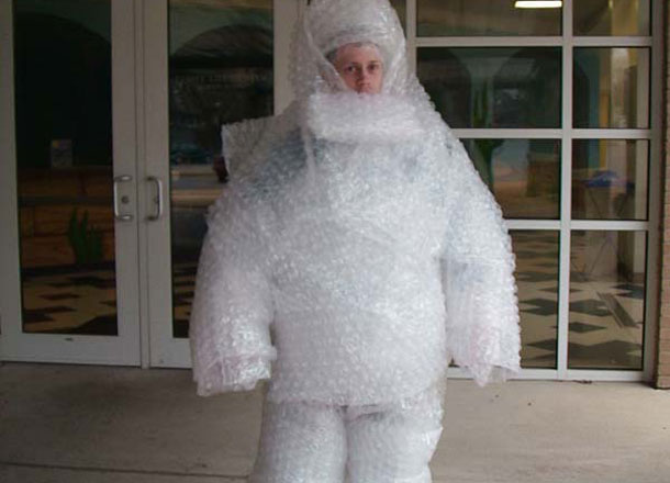 Stay Away from Foil-Faced Bubble Wrap  Bubble wrap suit, Free shirts,  Fashion